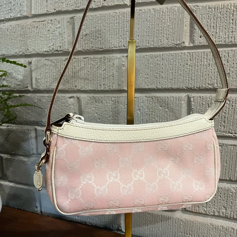 Gucci Pink Cowboy Boot Charm Pochette Bag - Picture 6 of 13